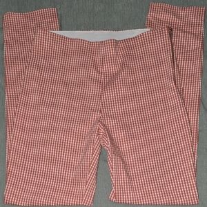a new day Red and White Straight Leg Gingham Pants